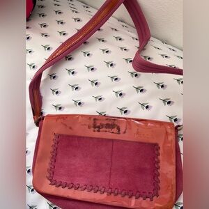 PRADA PINK AND ORANGE SHOULDER BAG